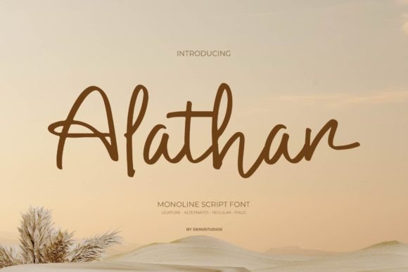 Alathar: The Elegant Script for Sophisticated Design