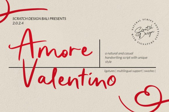 Amore Valentino: A Practical Evaluation of a Natural Handwriting Script