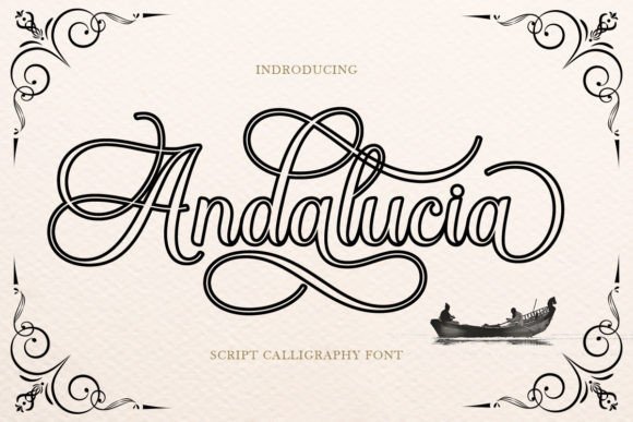 Andalucia Outline: The Calligraphic Script That Bridges Elegance and Readability