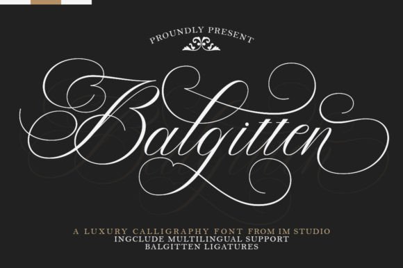 Balgitten: Elevate Your Designs with Elegant Script