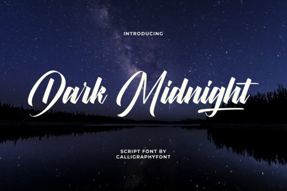 Dark Midnight: The Classic Calligraphy Script for Modern Brands