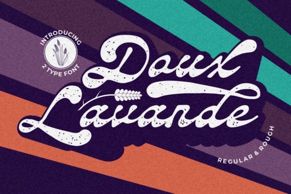 Daux Lavande: A Vintage Script for Bold Branding