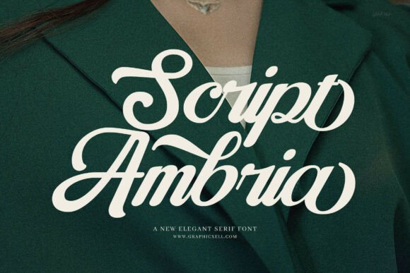 Introducing the Ambriana Script Font: Elevating Modern Design with Graceful Elegance