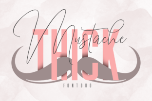 Mustache and Thick: A Font Duo That Balances Handmade Charm with Modern Clarity