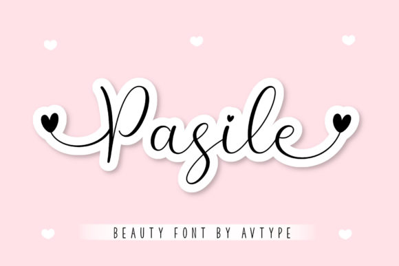 Pasile: The Charming Script Font for Love-Themed Designs