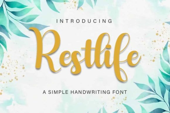 Restlife: The Bouncy, Bold Script That Elevates Every Creative Project