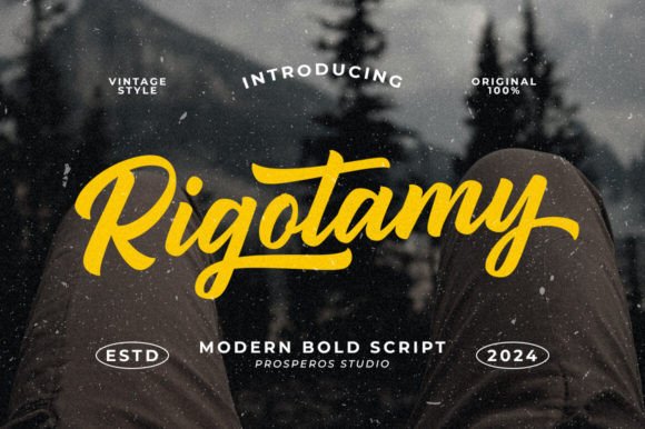 Rigotamy: A Script Font for Creative Storytelling