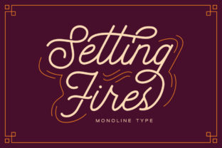 Setting Fires: The Monoline Typeface Redefining Vintage Brand Identity