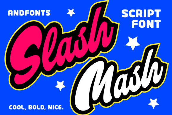 Slash Mash: The Bold Script That Redefines Retro Creativity