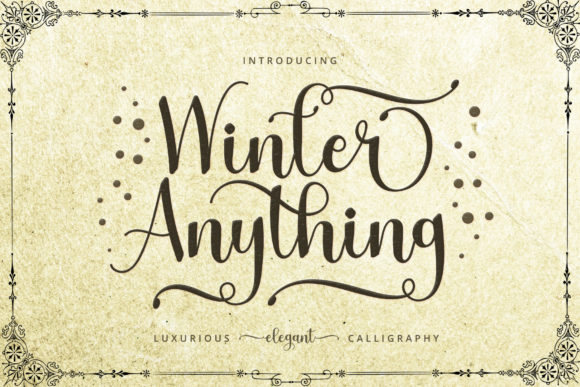 Winter Anything: The Elegant Script Redefining Modern Design